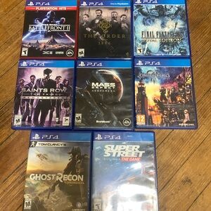 Battlefront 2,the order,final fantasy, saints row, mass effect,kingdom hearts